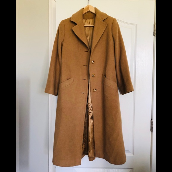Vintage Tan 100% Camel Hair Coat